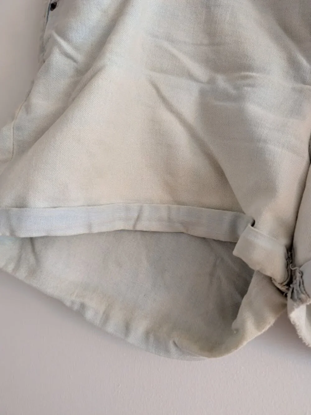 Old Navy Light Blue Bleached Out Jean Shorts Size 16